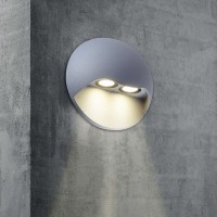 LED external wall lamp "Vedus" D: 13cm