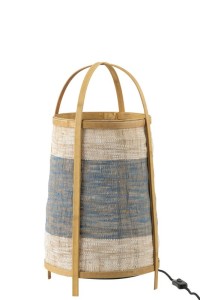 J-Line floor lamp Jeans - bamboo - blue