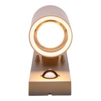 Outside wall lamp "Romb" with motion detector, anthracite -colored aluminum, timer, changeable lamp, 7 x 12.5 x 16.4 cm