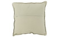 J-Line cushion Square Lace - cotton - light green