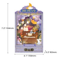 DIY Dollhouse Starry Melody, Robotime, DS025, 10.4x8.2x18.4cm