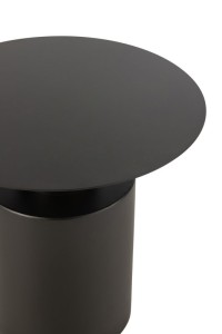 J-Line Side Table Round Metal Black