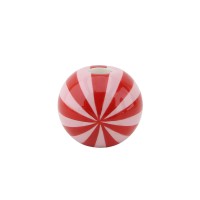 Kandelaar - Swirl - Dolomite - rood/roze - 10x10x10cm