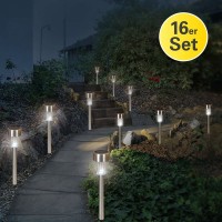 16er-Set LED-Solar-Erdspieß