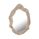 Morina Champagne Alu Mirror Organic Oval Shape