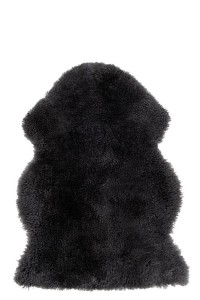 J-Line Floor Mat Sheepskin Dark Gray