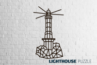 Eco Wood Art Wall Puzzle Lighthouse, 1546, 50.5x87x0.7cm