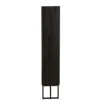 J-Line kast Met Lades - gerecycleerd hout - zwart