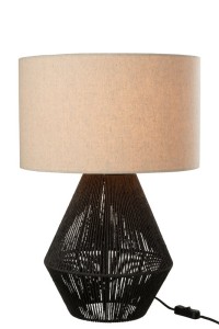 J-Line table lamp String - jute - black