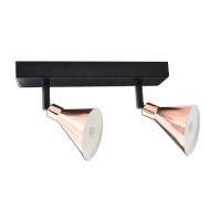 2 LED wall u. Ceiling spotlight "Copper"
