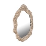 Morina Champagne Alu Mirror Organic Oval Shape