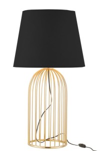 J-Line lamp base + shade Joni - iron - gold
