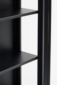 Clifton wall cupboard - L38 x B15 x H74 cm - Metal - Black