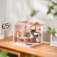 DIY House Super Store Double Joy Bubble Tea, Robotime, DW006, 16.3x16.3x15.2cm