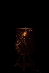 J-Line Takken Arthur table lamp - wood - brown - S