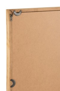 J-Line Wall decoration Lion Wood/Glass Brown