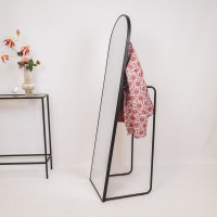 Mirror - Pass Mirror+Clothrack - Metal - Black - 45x43x150cm