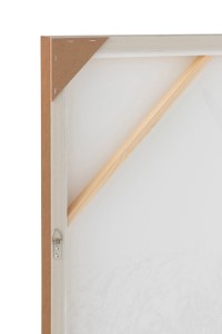 J-Line Wanddecoratie Jak Hoofd Hout/Polyresin Wit/Bruin
