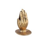 Welder Gold Metal Book Holders Hand Statues Round