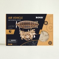 Wooden Puzzle 3D Airship, Robotime, LK702, 30x21.5x25cm.