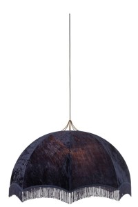 J-Line Hanging Lamp Velvet/Cotton Purple