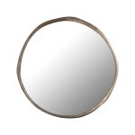 Limera Brass Alu Round Mirror Irregular Border L