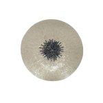 Vojtech White Round Poly Shell Bamboo Wall Panel S