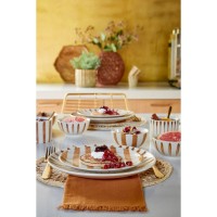 Elsie Dinerbord - Assorti - H3 x Ø26 cm - Steengoed - Bruin