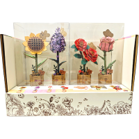 Robotime, DIY Houten Bloem Orange Tulip, Oranje Tulp, TW081