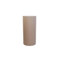 Side Table / Pillar- Cylinder - MDF - Taupe - 30x65cm