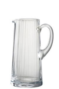 J-Line Lines carafe - glass - transparent