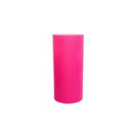 Side Table / Pillar- Cylinder - MDF - Neon Pink - 30x65cm