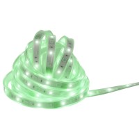 The LED "Stripe" Outdoor 500 cm, 24 watts, warm white, with color changer, dimmable, including remote control and accessories