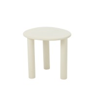 J-Line Bijzettafel Bali Mdf/Pvc Wit Small