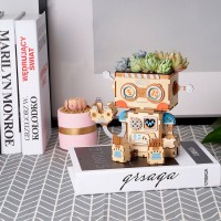 DIY Flowerpot Robot, Robotime, FT761, 18x13.6x15.5cm