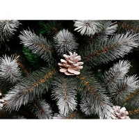 Pittsfield Kunstkerstboom met LED Verlichting - H215 x Ø117 cm - Groen Frosted