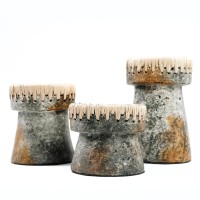 The Pretty Candle Holder - Antiek Grijs - M