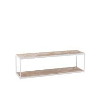 J-Line salontafel Zigzag - hout/metaal - naturel/wit