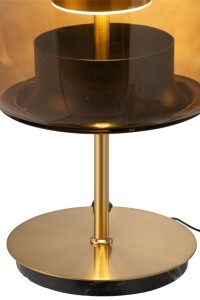 J-Line lamp - glass - brown - LED lights