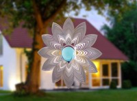 BlinQ-Art Windspinner Azalea Flower, 735484, Ø19cm, glass ball 35mm