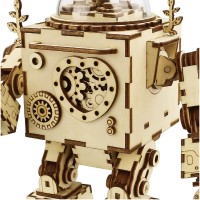 Music Box Wood DIY 3D Puzzle Orpheus, Robotime, AM601, 15x9.2x18.5cm