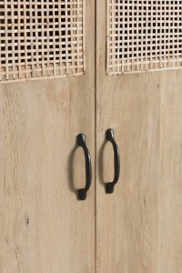 J-Line cabinet Woven - 3 doors + 4 drawers - wood - natural