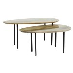 Oxil Green Wood Side Table Eggs Hape Top SV2