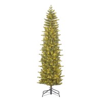 Harma Smalle Kunstkerstboom met LED Verlichting - H260 x Ø73 cm - Groen