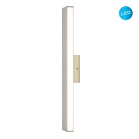 LED wall lamp "Dubai", modern wall lamp made of aluminum and plastic with firmly built -in LEDs, 45 cm long or high. Ideal for the illumination of entrance areas, corridors, for structuring large wall surfaces