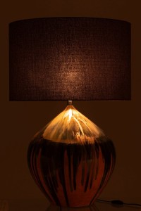 J-Line Lamp Paint Stripes Ceramic Mix
