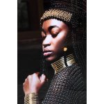 Melani Glass Art Wall Picture Ethnic Women