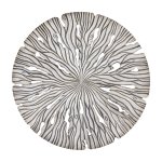 Bonte Cream MDF Wall Panel Wavy Carved Round L