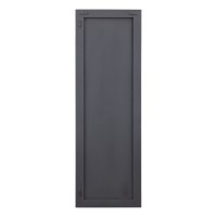 Chadwick Oil Gun Metal Wood Rect Wall Panel Drops