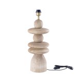 Callain Natural Mango Wood Table Lamp Base Round